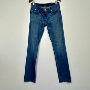 Rock & Republic Jeans Women’s 30 Straight Leg Blue Denim R Pockets 35 Inseam